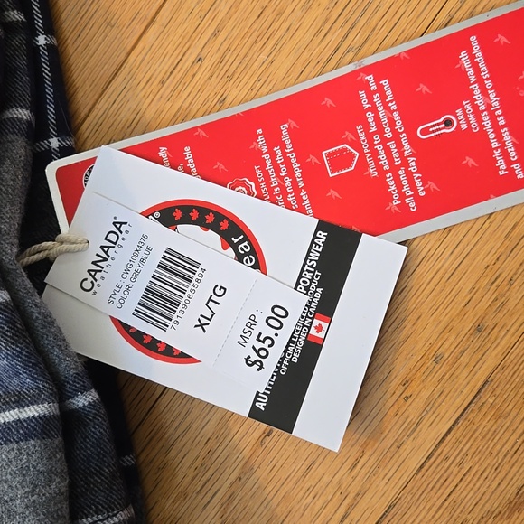 Canada Weather Gear Men's Size XL  Unlined Flannel Shirt - Picture 15 of 15
